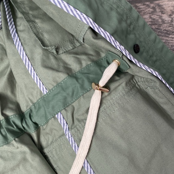 J Crew Classic Field Jacket Corduroy Trim Light Green Utility Coated Coat SMALL - Picture 9 of 11